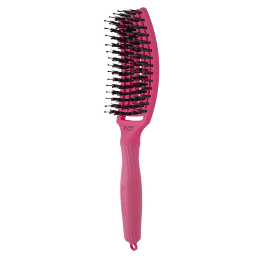 Olivia Garden Fingerbrush- Hot Pink- Medium