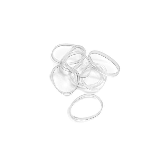 Silikoniset Hiuslenksut 50kpl - Kirkas