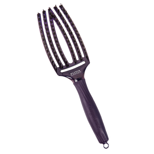 Olivia Garden Finger Brush - Medium- Violet Amethyst